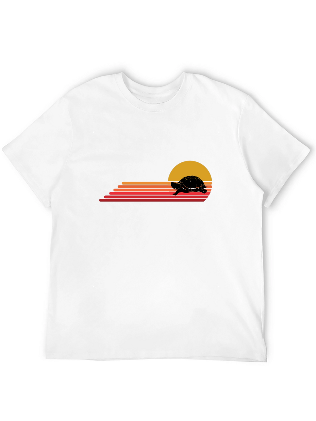 Retro Turtle Sunset Graphic Tee
