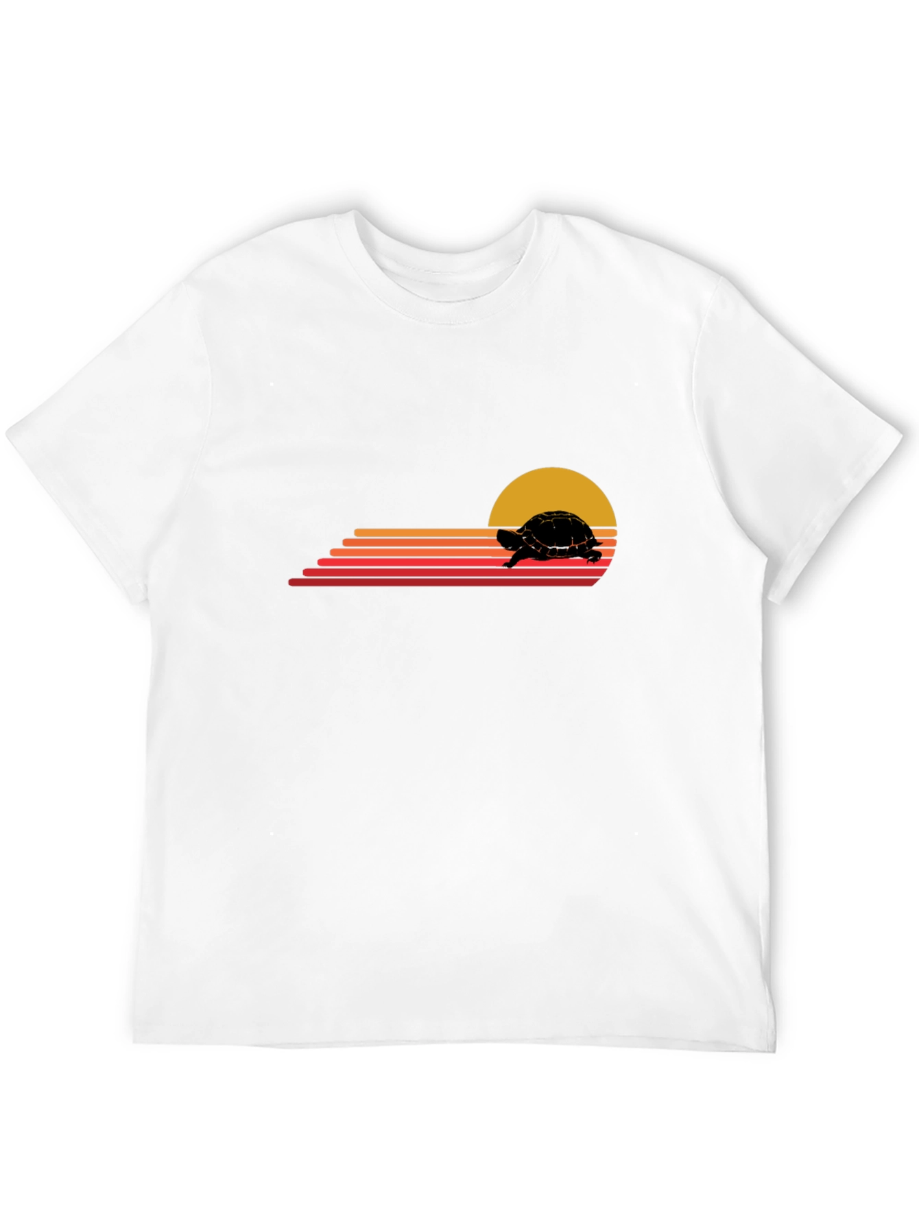 Retro Turtle Sunset Graphic Tee