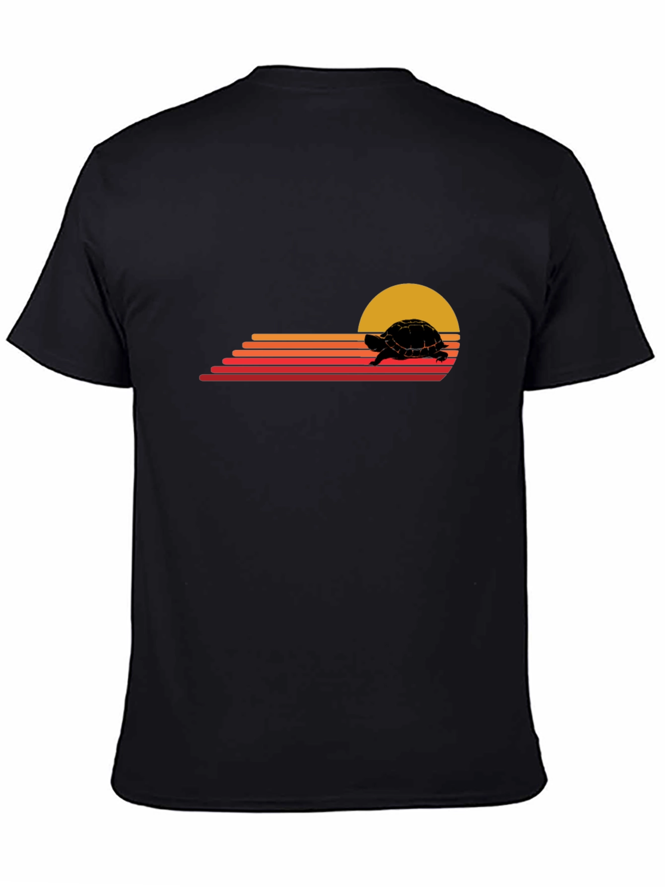 Retro Turtle Sunset Graphic Tee
