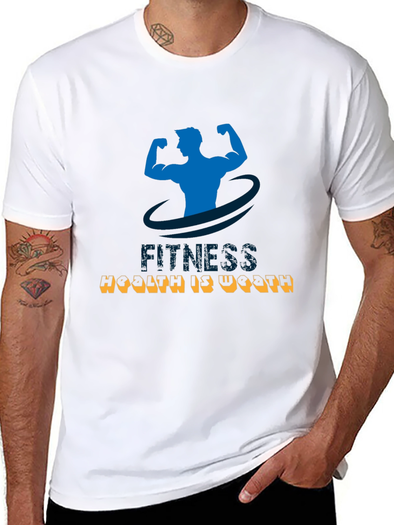 Fitness Health is Wealth T-Shirt