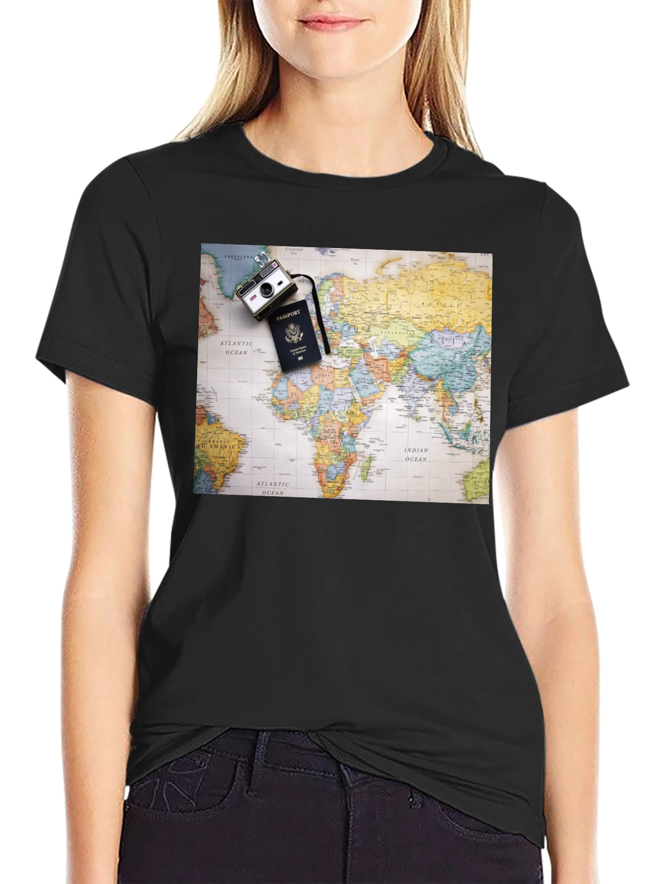 World Map Travel T-Shirt