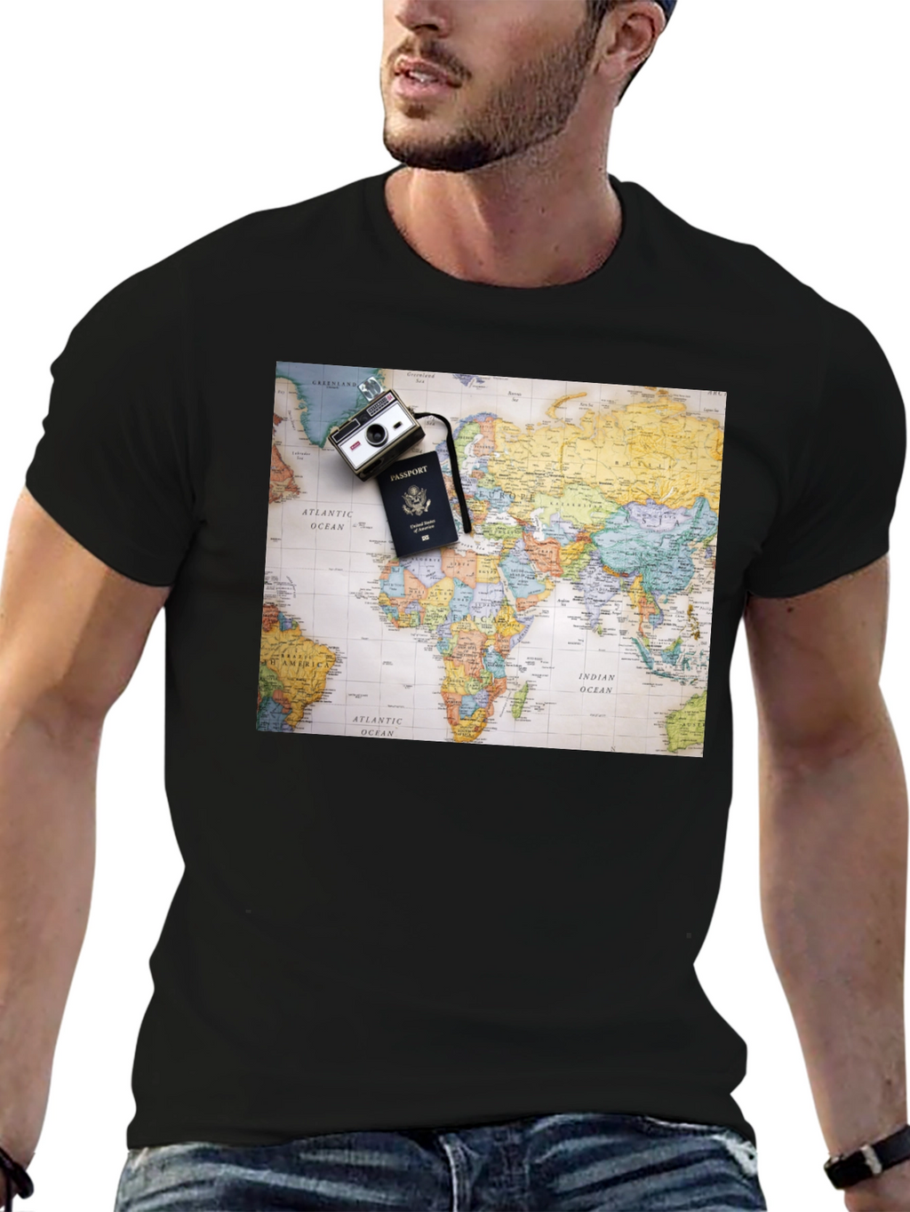 World Map Travel T-Shirt