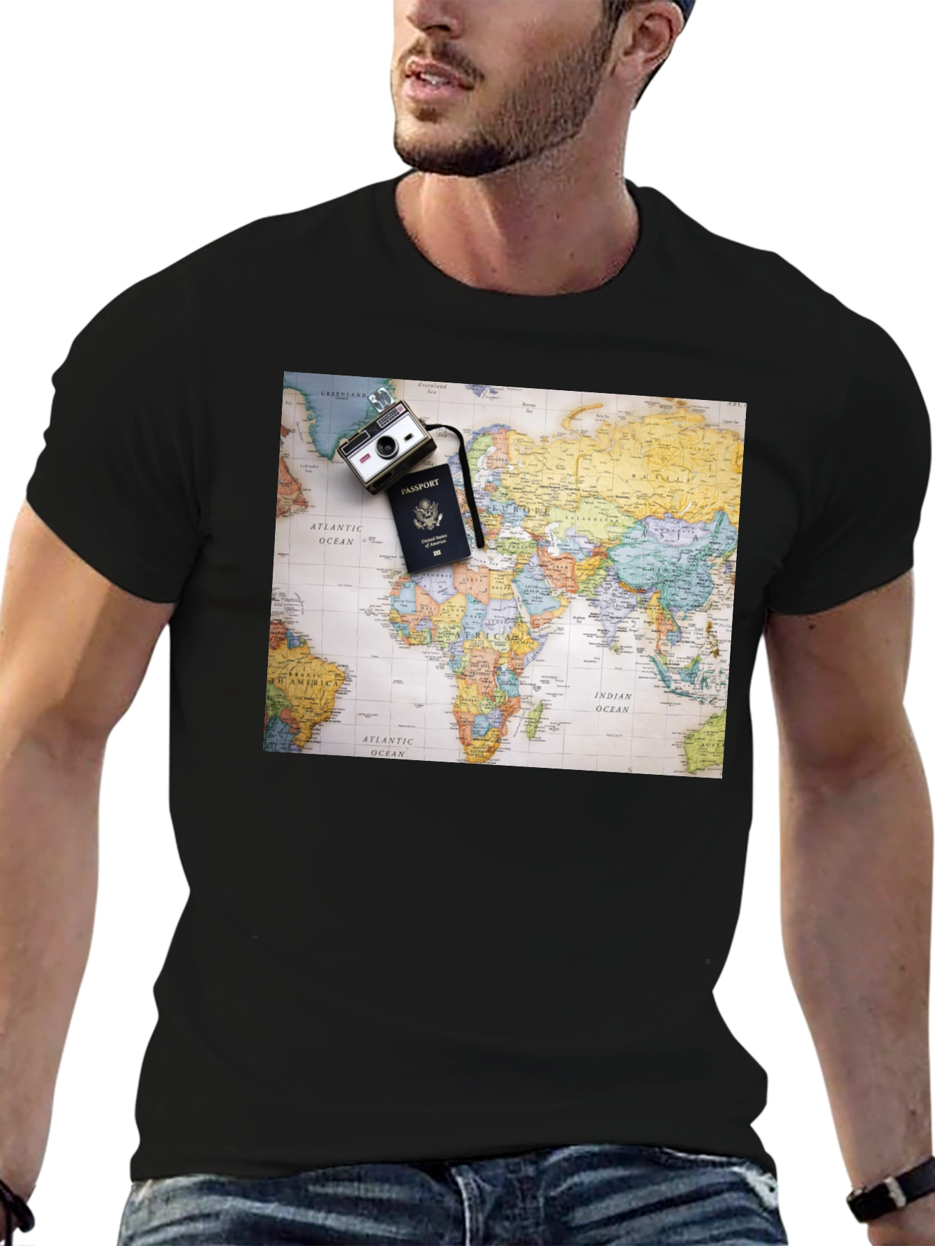 World Map Travel T-Shirt