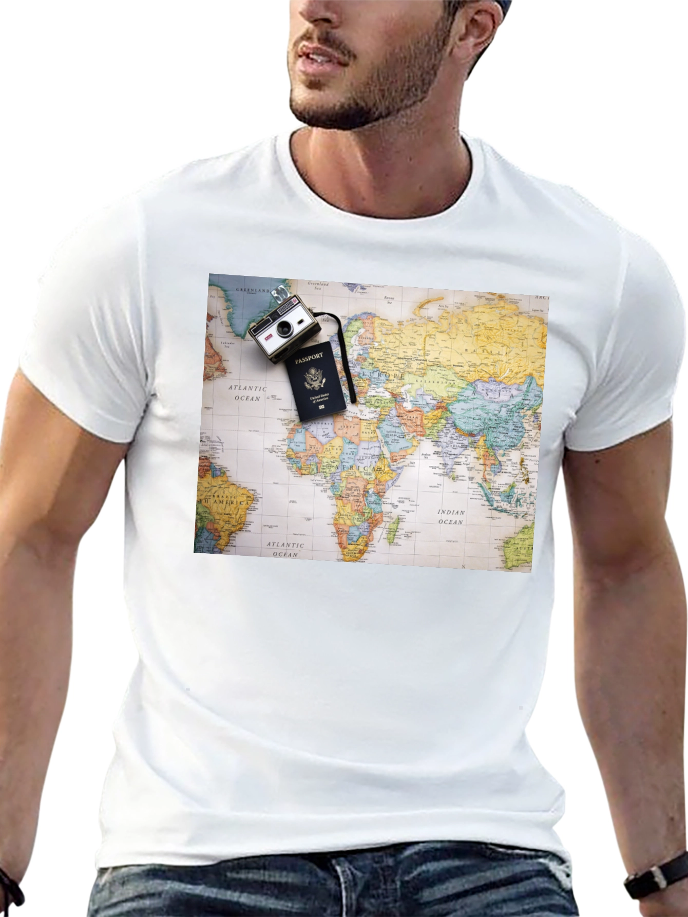 World Map Travel T-Shirt