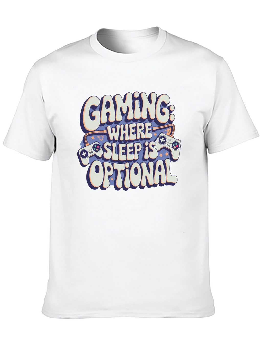 Gaming: Where Sleep Is Optional Black T-Shirt