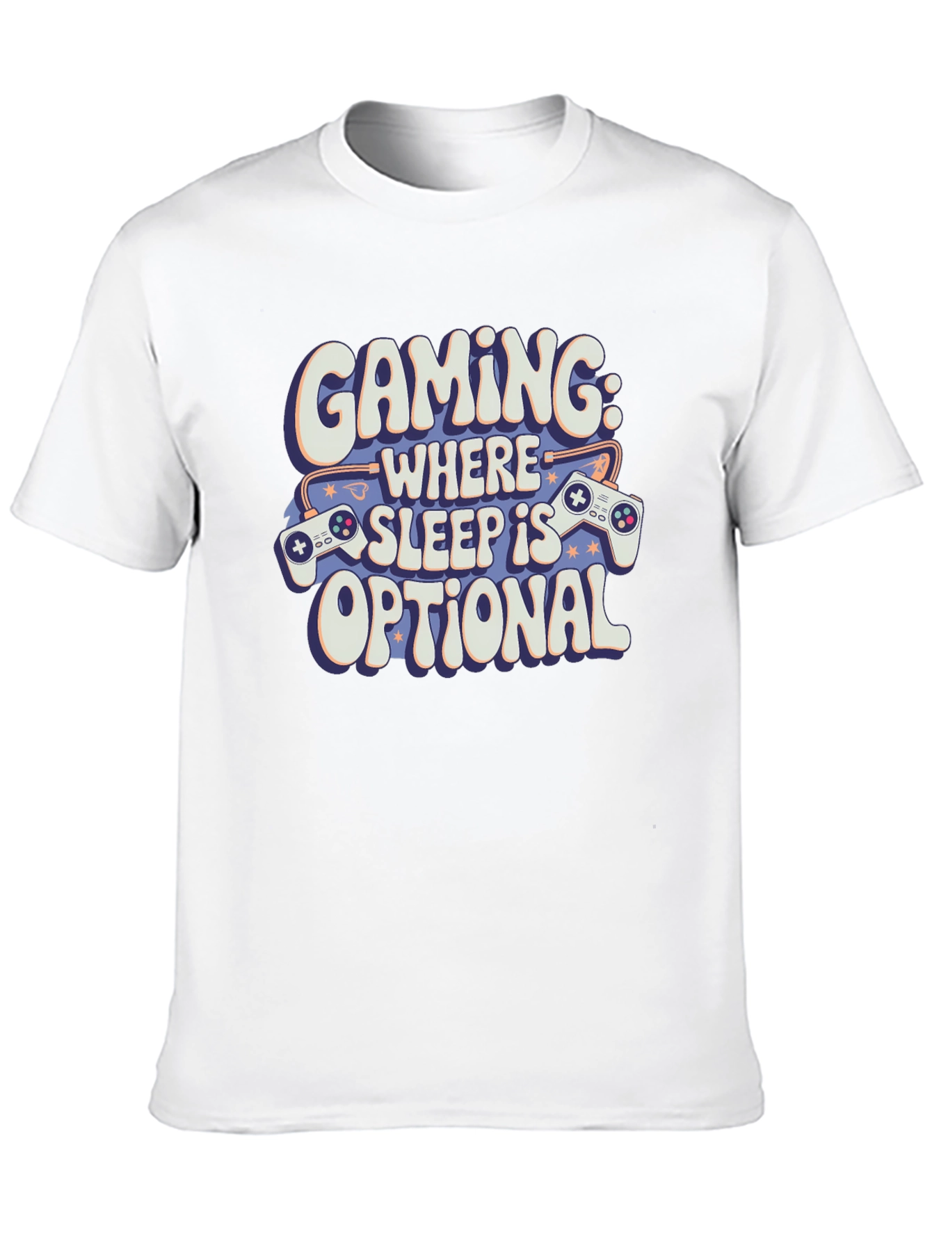 Gaming: Where Sleep Is Optional Black T-Shirt