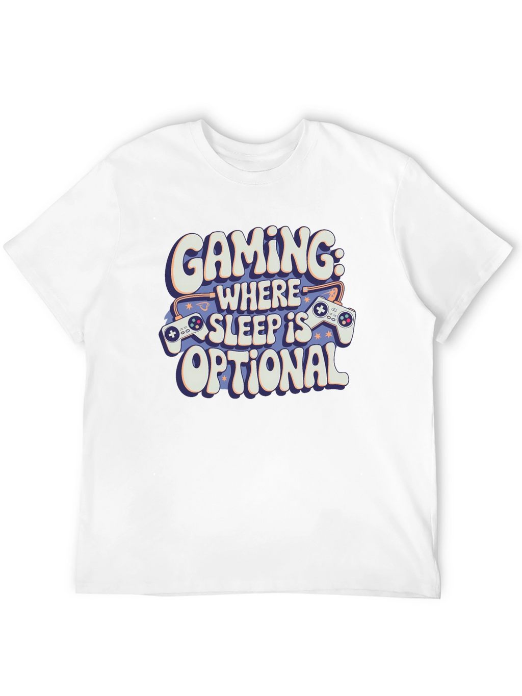 Gaming: Where Sleep Is Optional Black T-Shirt