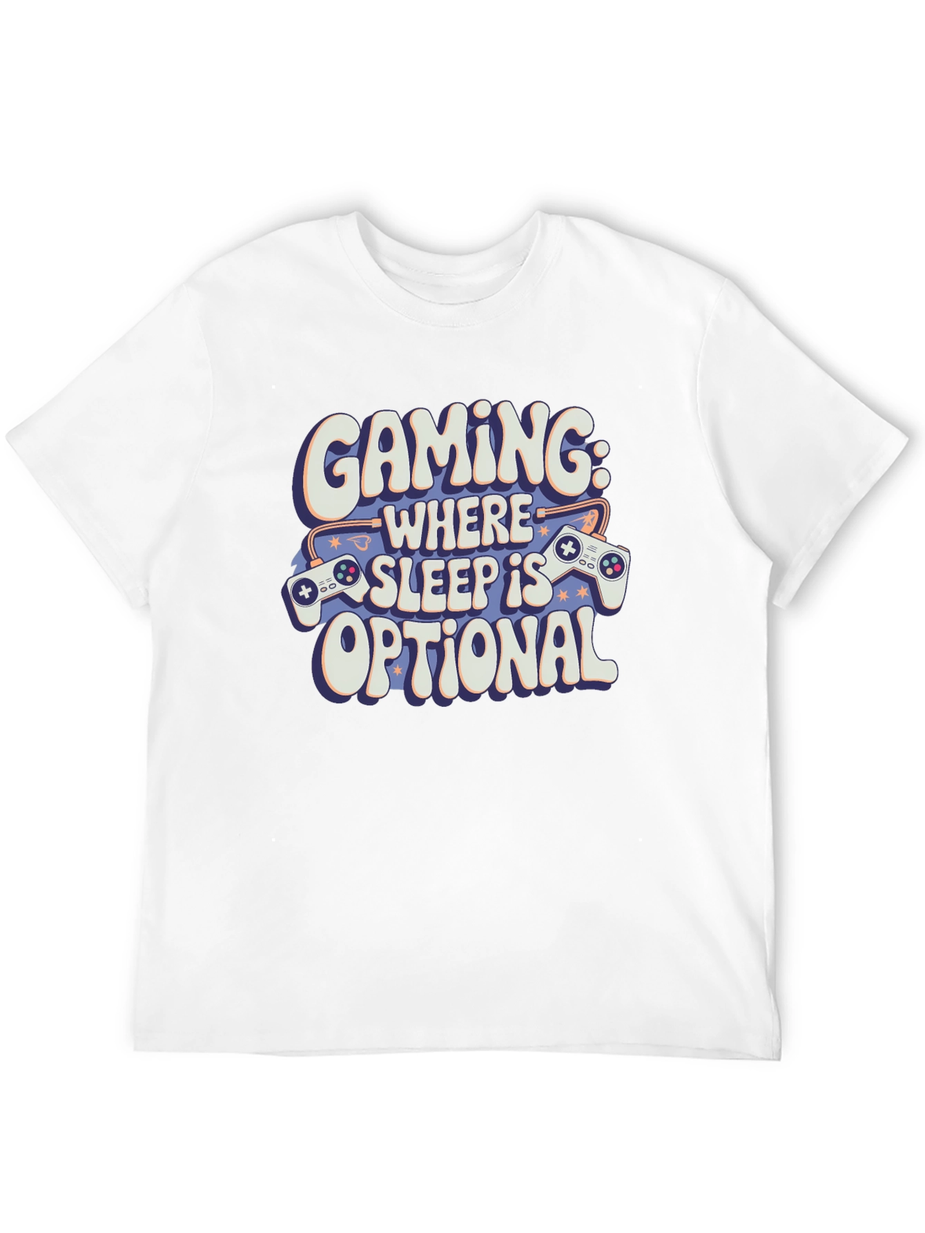 Gaming: Where Sleep Is Optional Black T-Shirt