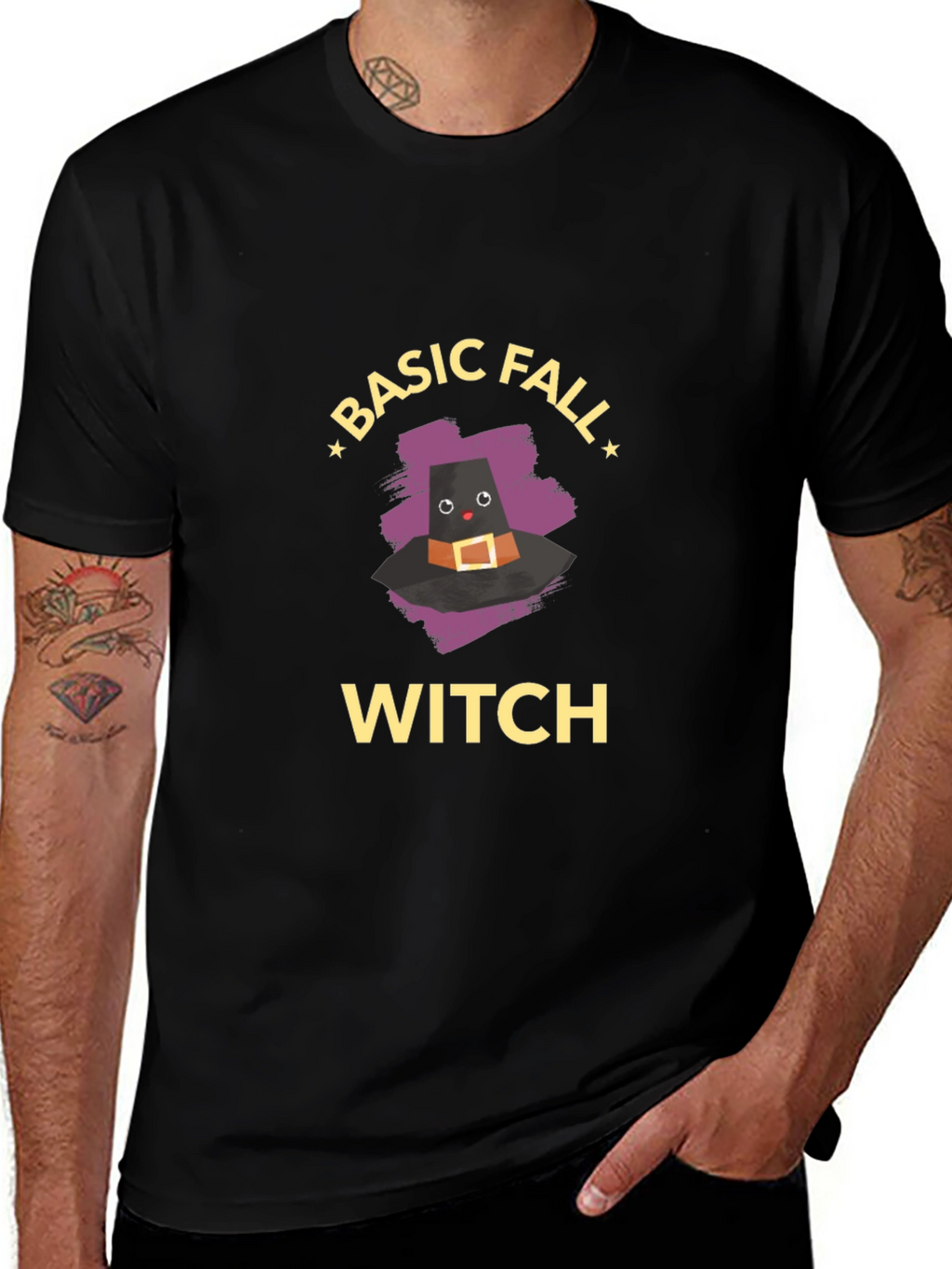Basic Fall Witch T-Shirt - Cute Halloween Tee