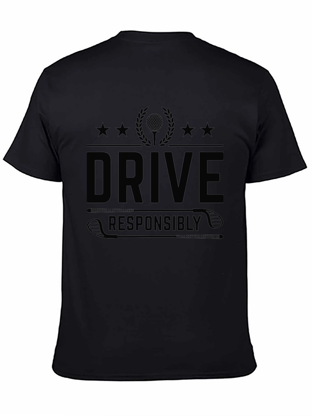 Drive Responsibly Black Graphic Tee