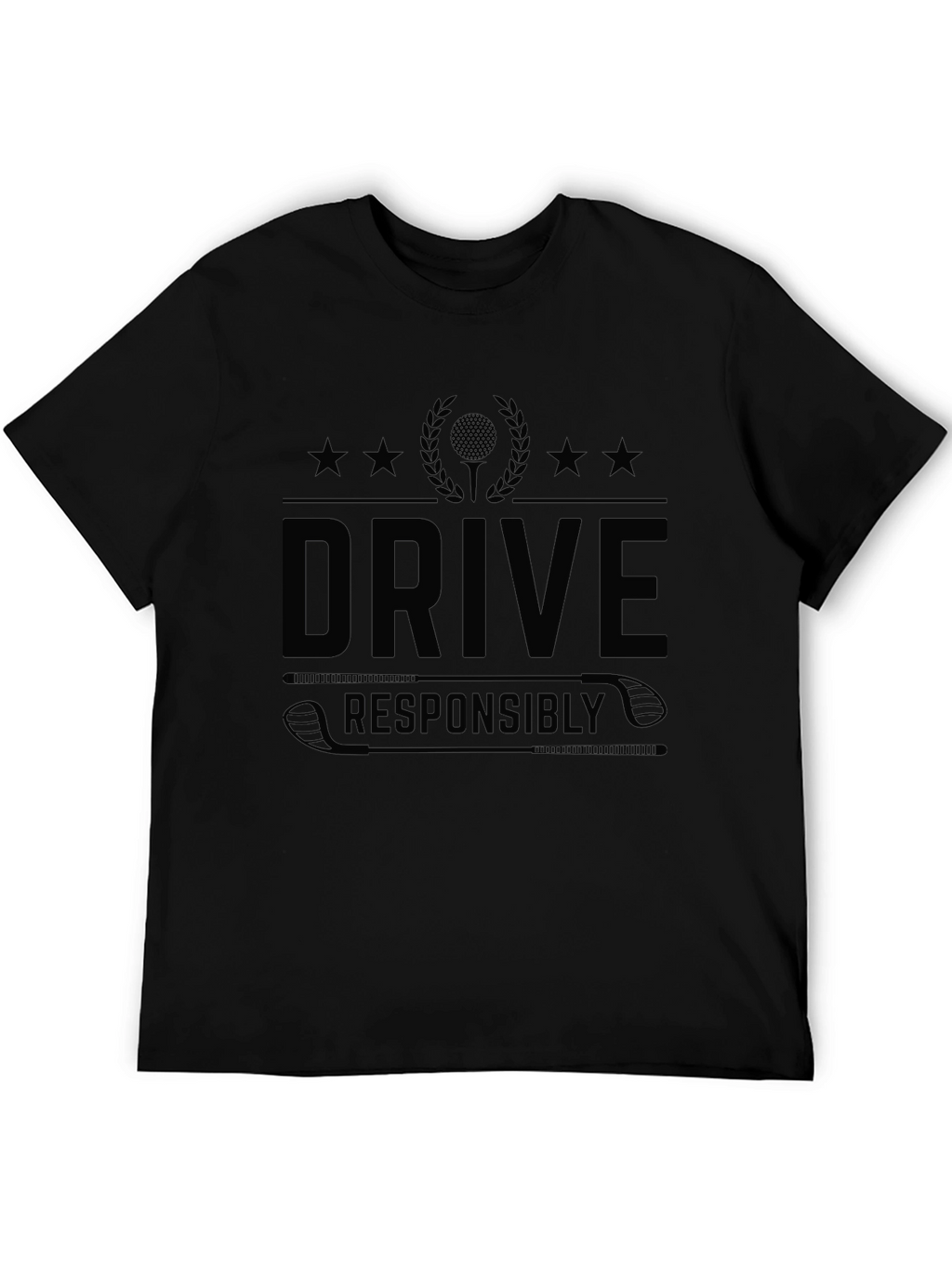 Drive Responsibly Black Graphic Tee