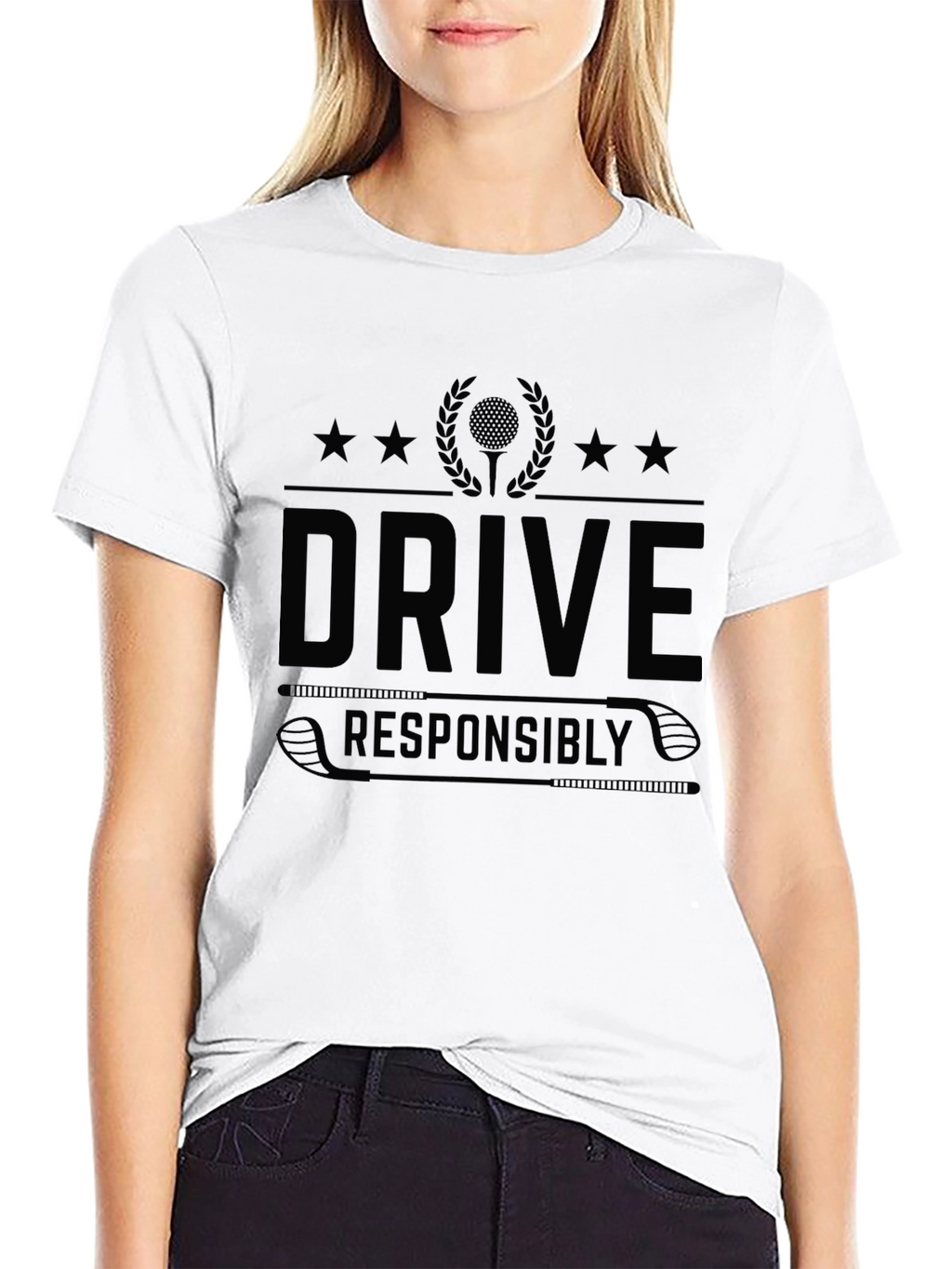 Drive Responsibly Black Graphic Tee
