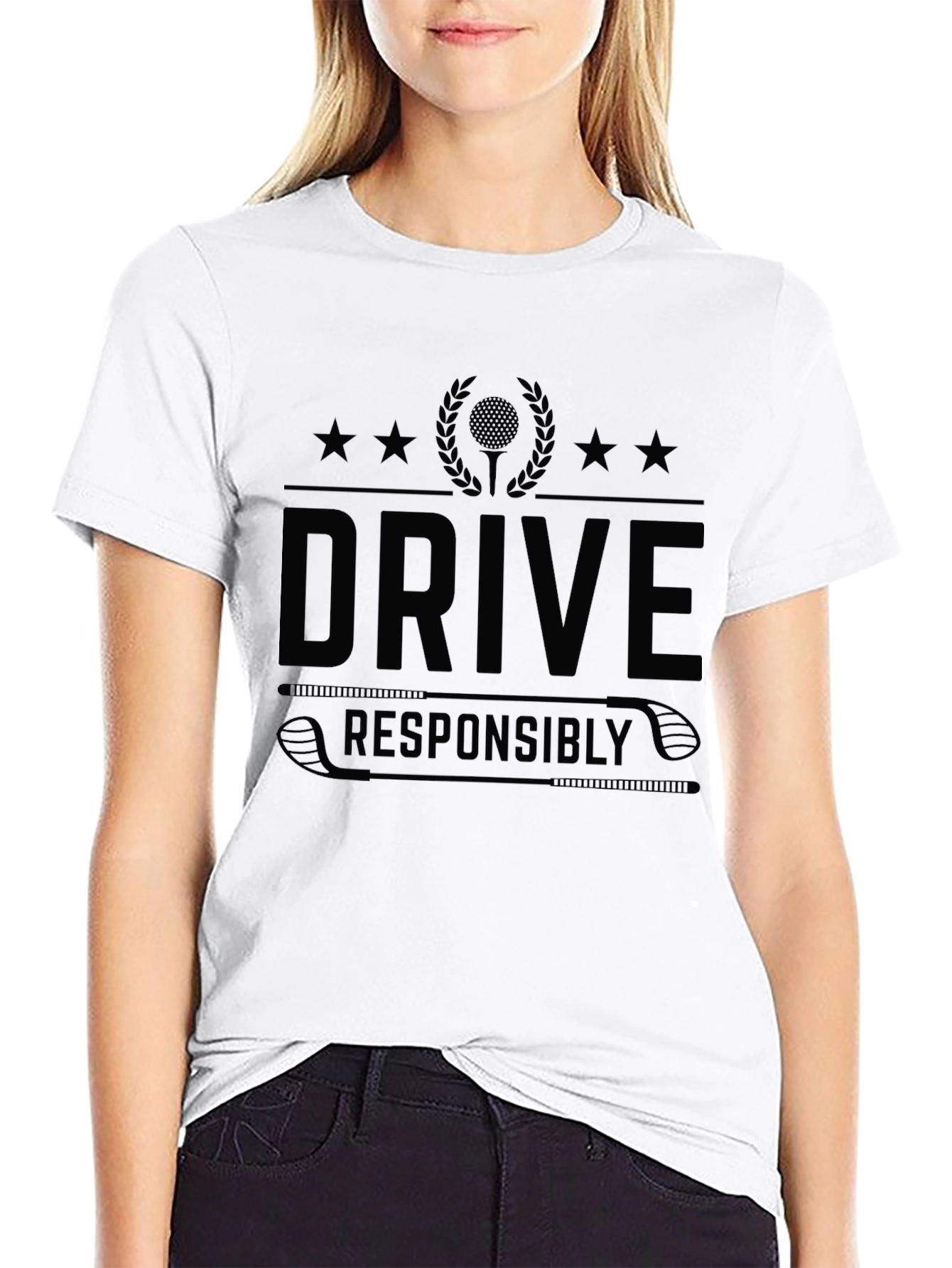 Drive Responsibly Black Graphic Tee
