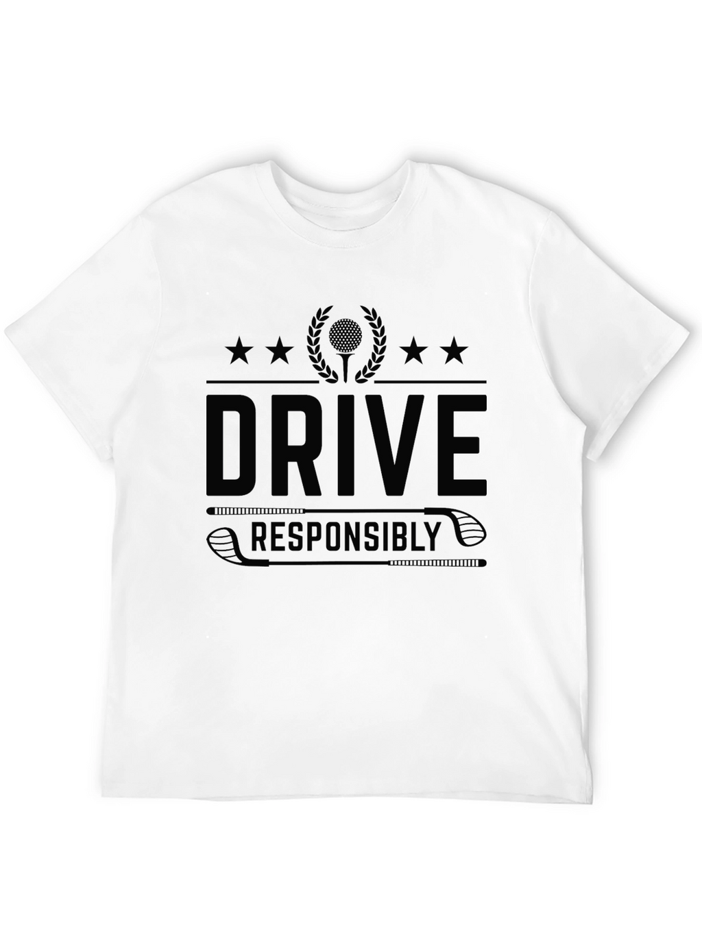 Drive Responsibly Black Graphic Tee