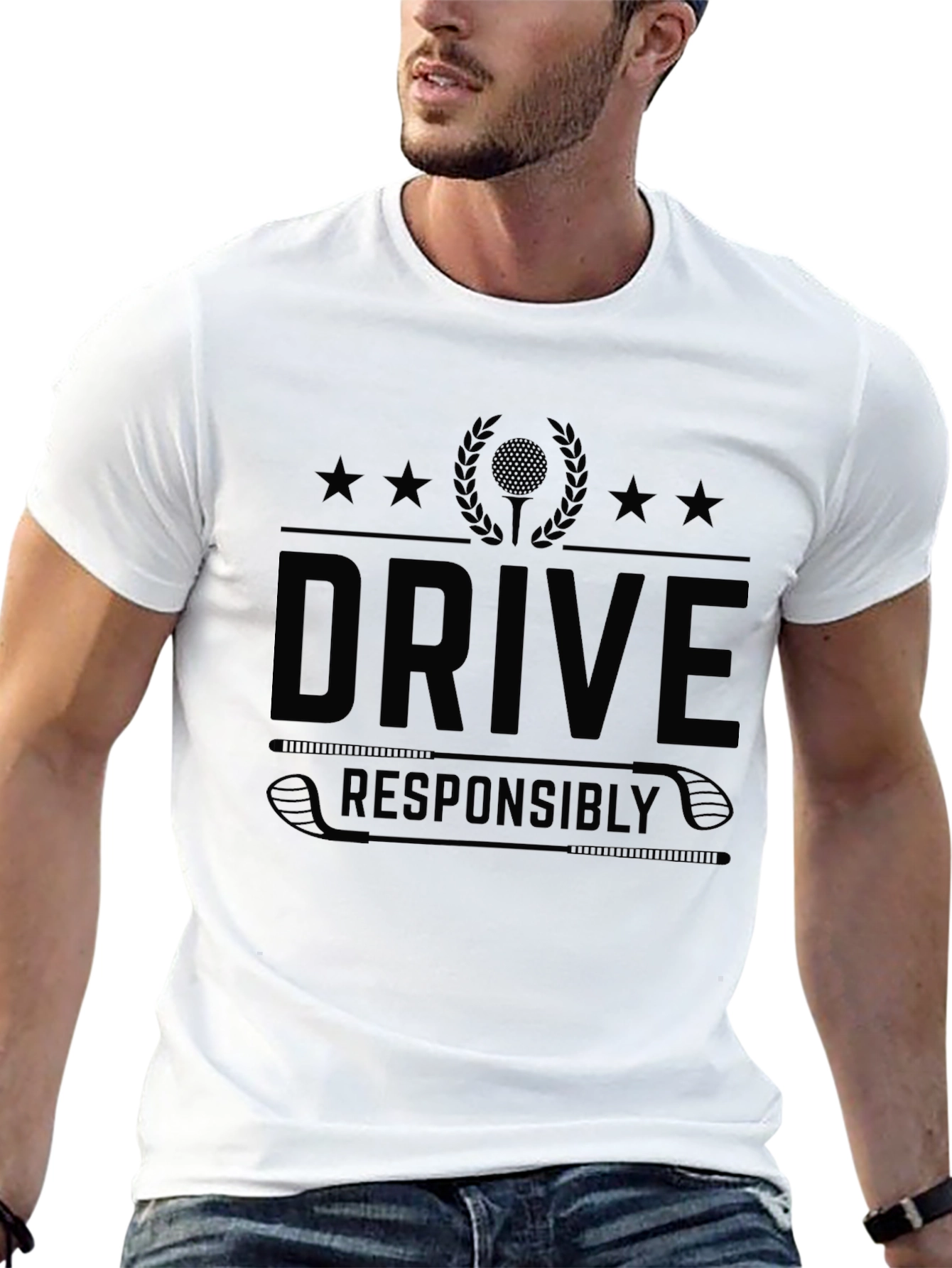 Drive Responsibly Black Graphic Tee