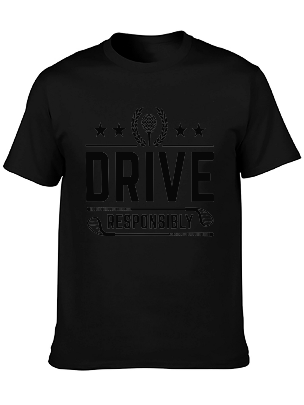 Drive Responsibly Black Graphic Tee