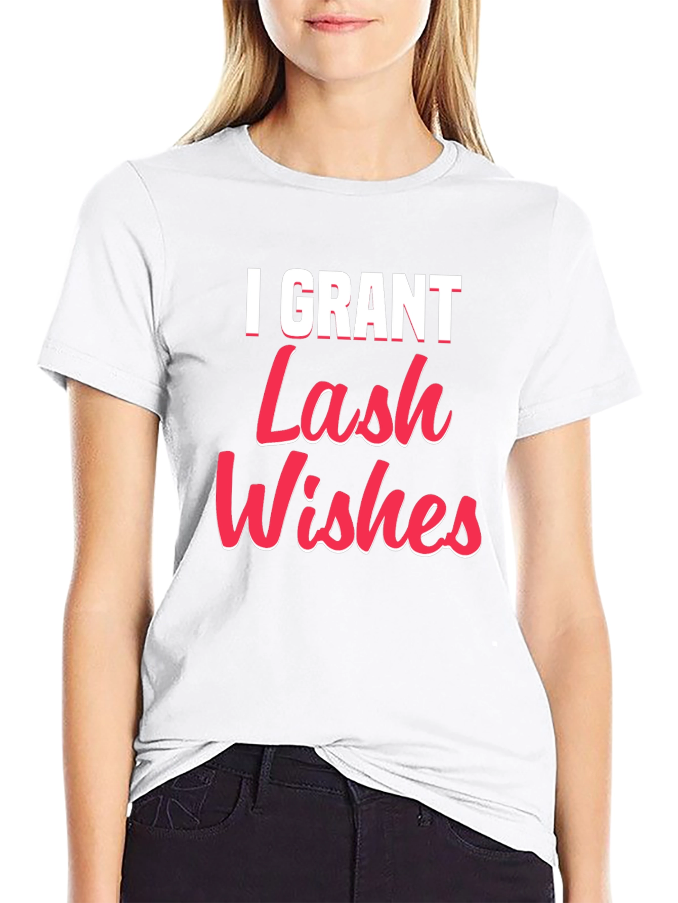 I Grant Lash Wishes Black T-Shirt