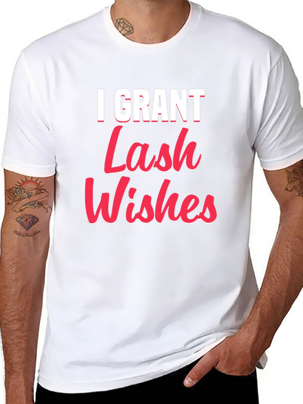 I Grant Lash Wishes Black T-Shirt