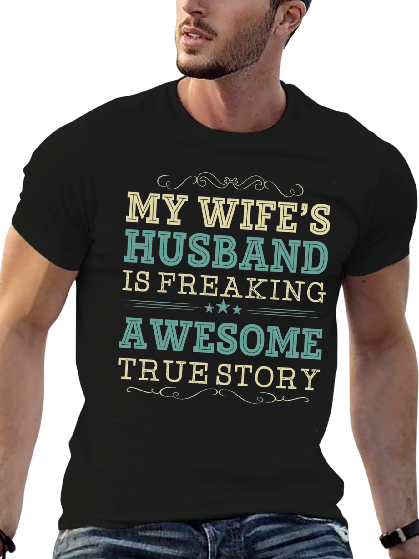 My Wifes Husband Awesome Funny T-Shirt