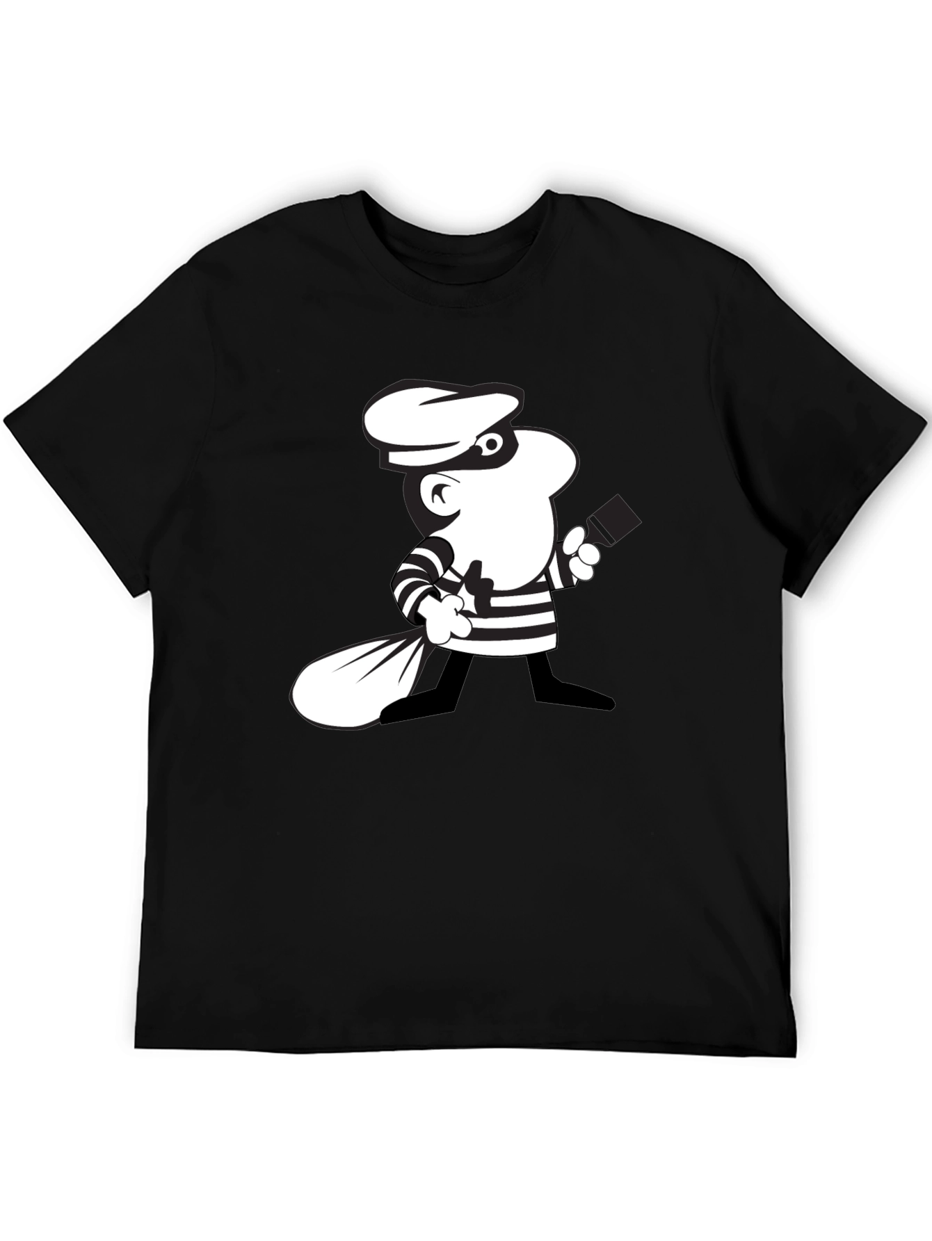 Cartoon Burglar Graphic Tee