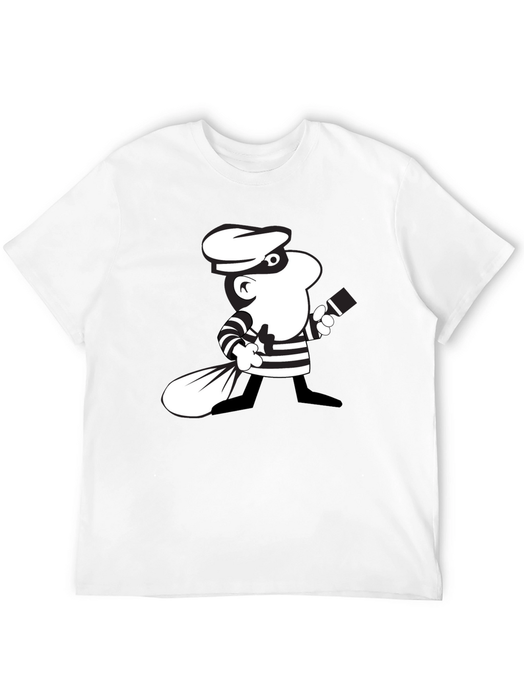Cartoon Burglar Graphic Tee