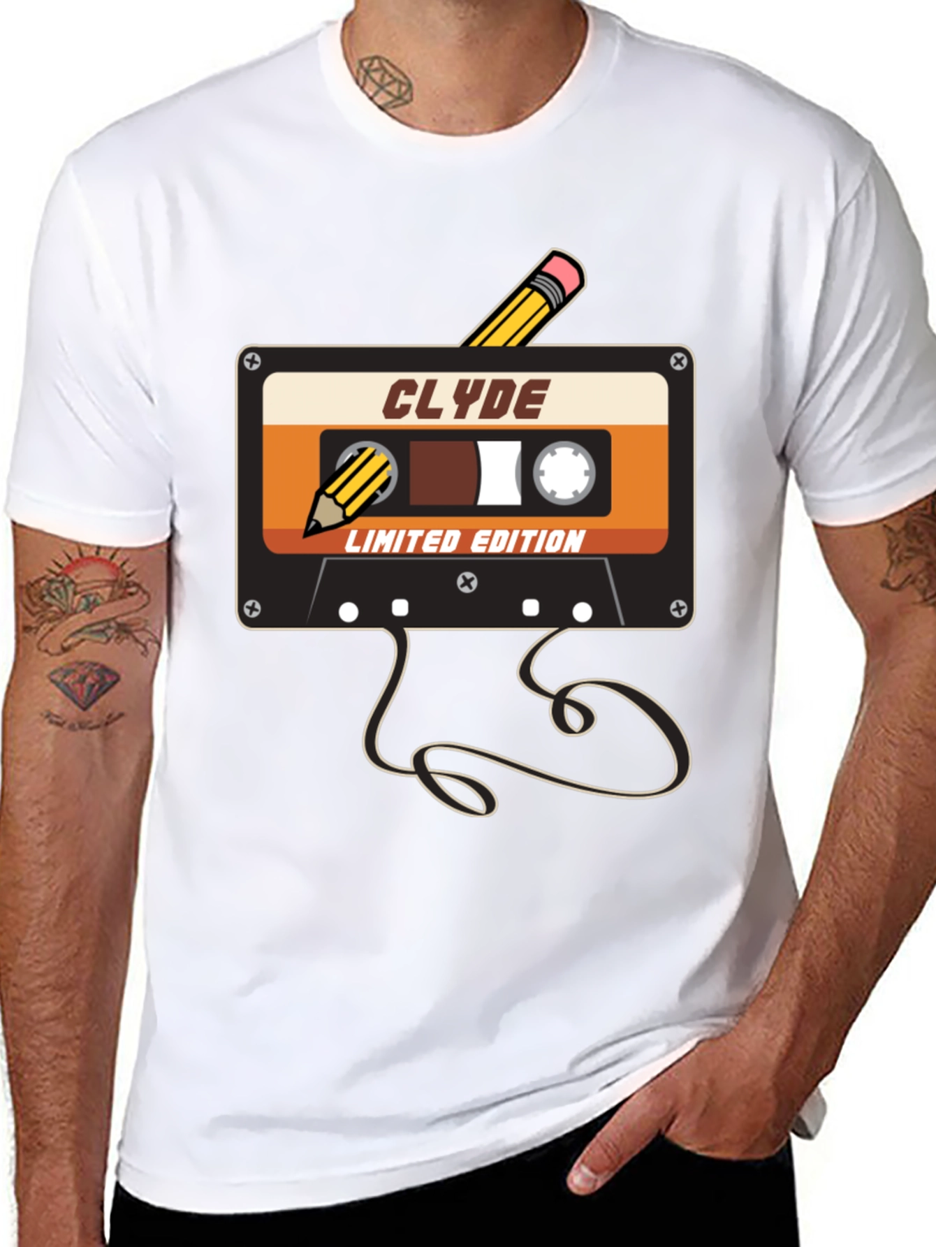 Retro Cassette Tape T-Shirt - Clyde Limited Edition