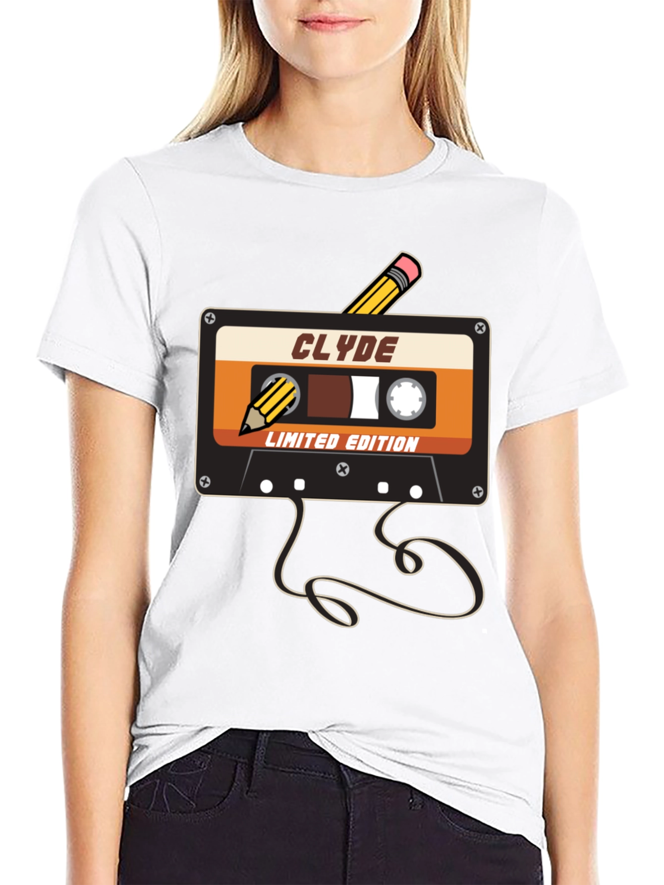 Retro Cassette Tape T-Shirt - Clyde Limited Edition