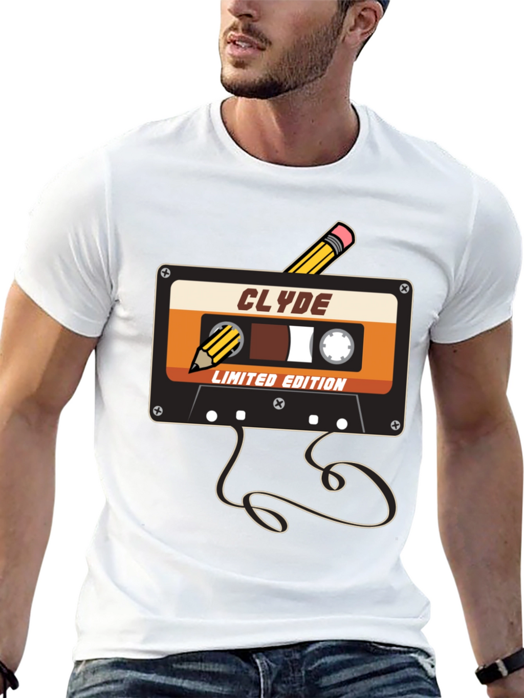 Retro Cassette Tape T-Shirt - Clyde Limited Edition
