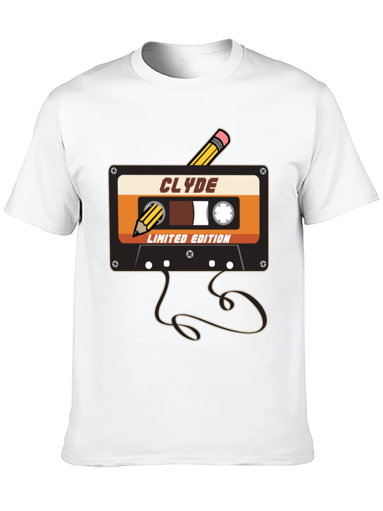 Retro Cassette Tape T-Shirt - Clyde Limited Edition