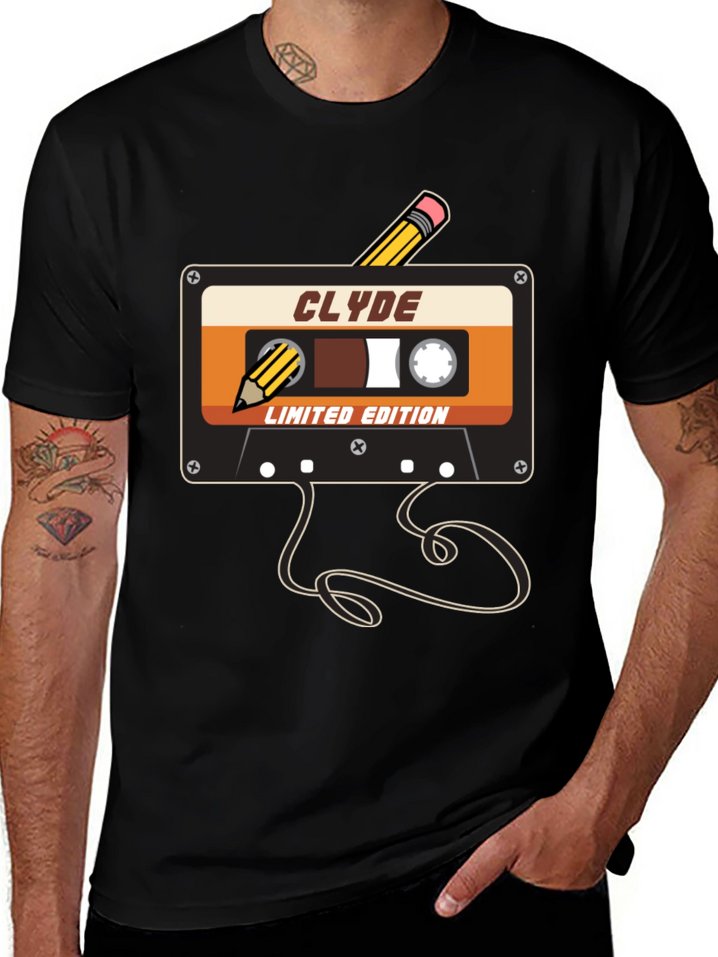 Retro Cassette Tape T-Shirt - Clyde Limited Edition