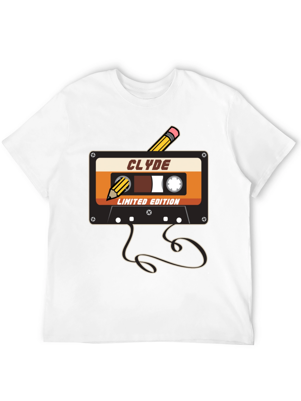Retro Cassette Tape T-Shirt - Clyde Limited Edition