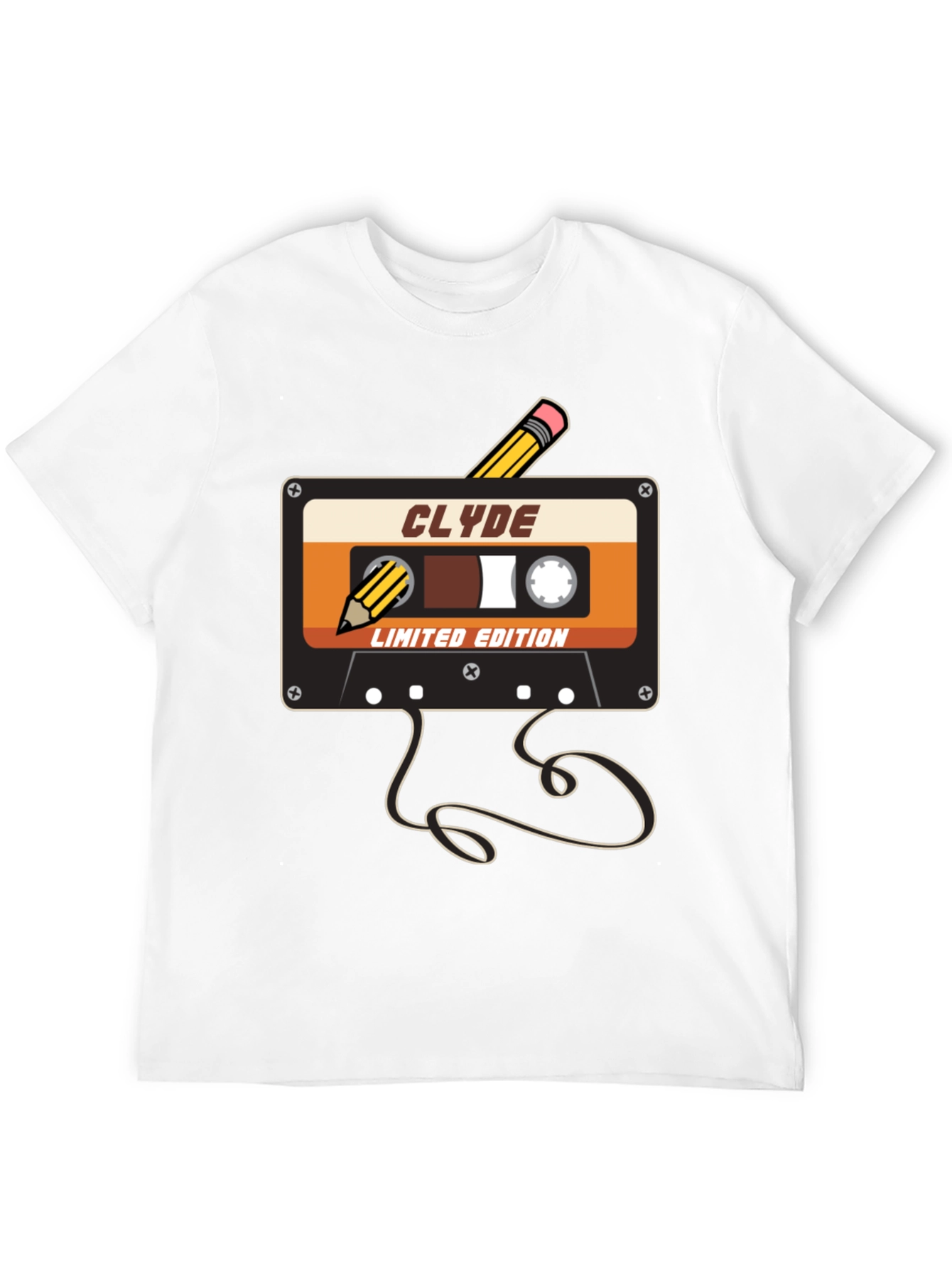 Retro Cassette Tape T-Shirt - Clyde Limited Edition