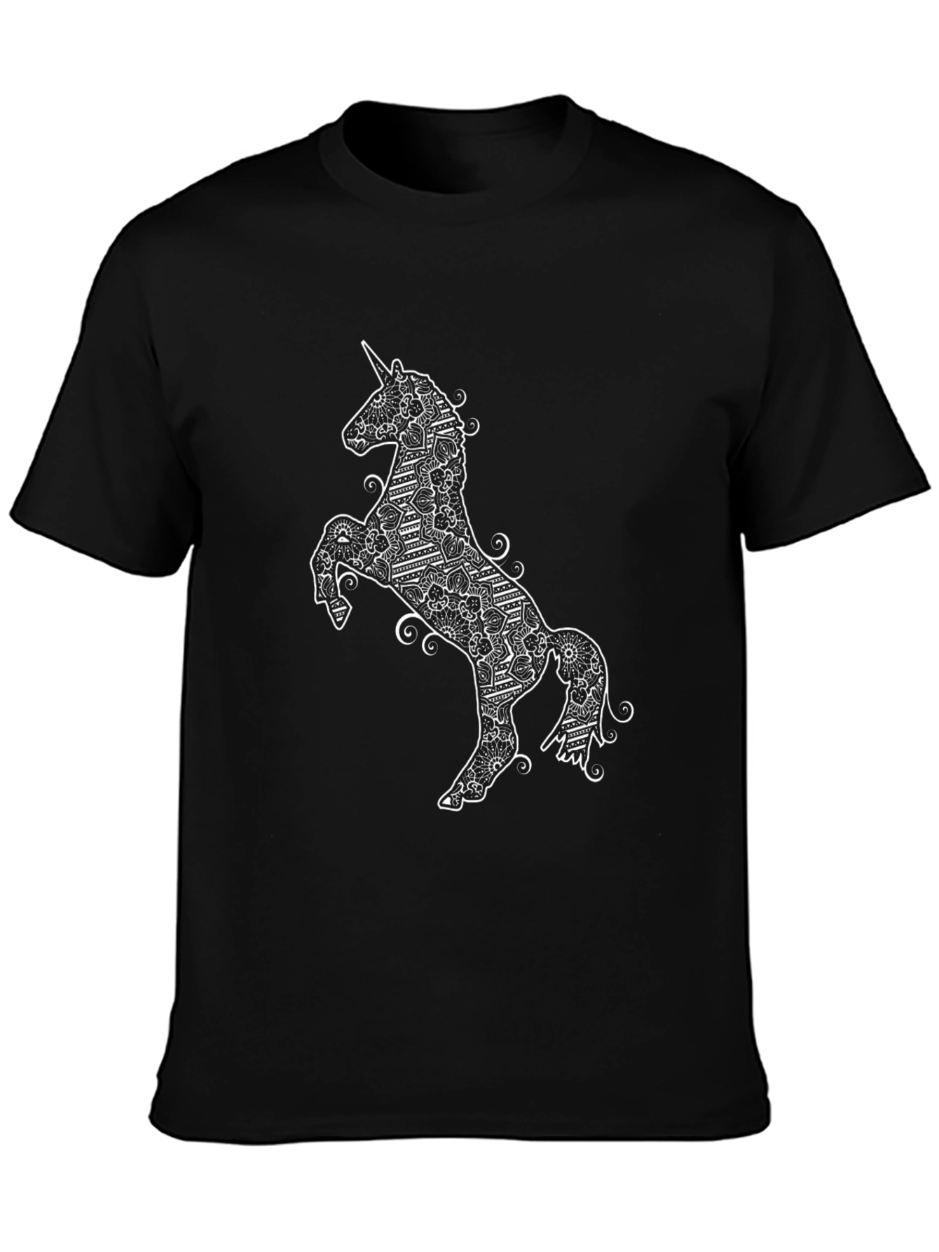 Unicorn Graphic T-Shirt - Black