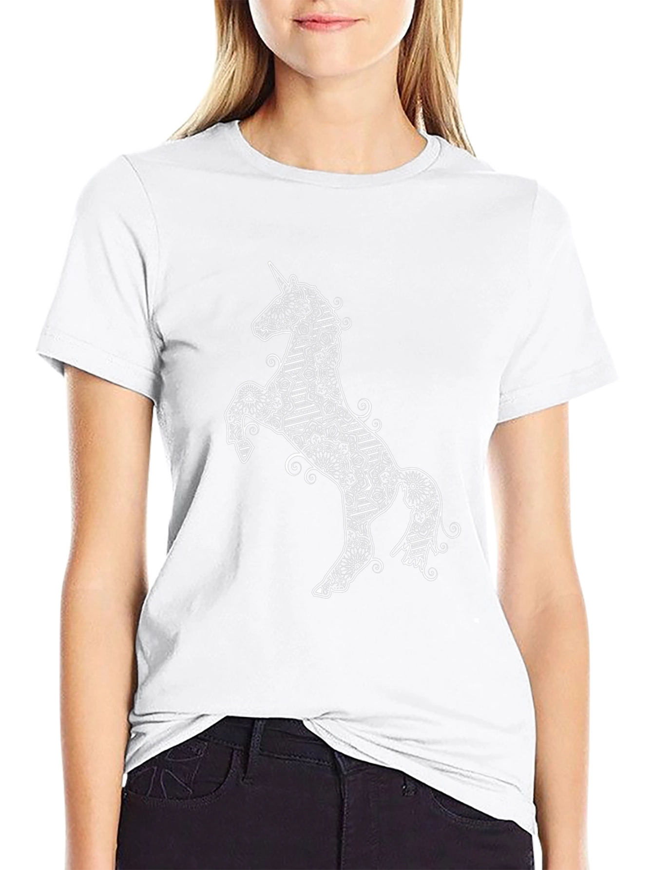 Unicorn Graphic T-Shirt - Black