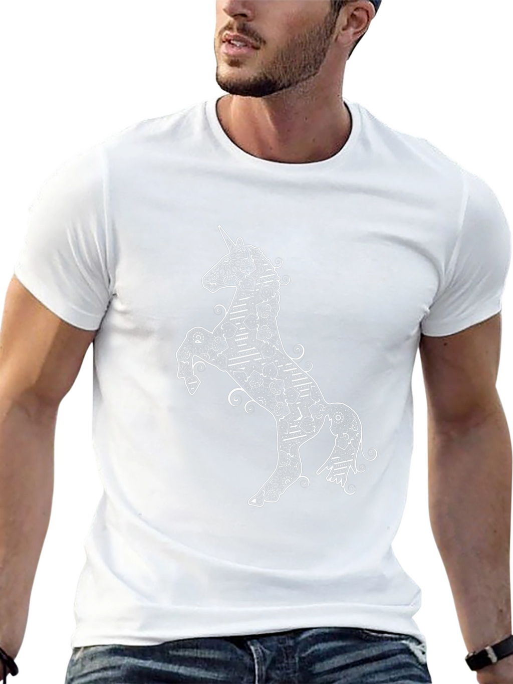 Unicorn Graphic T-Shirt - Black