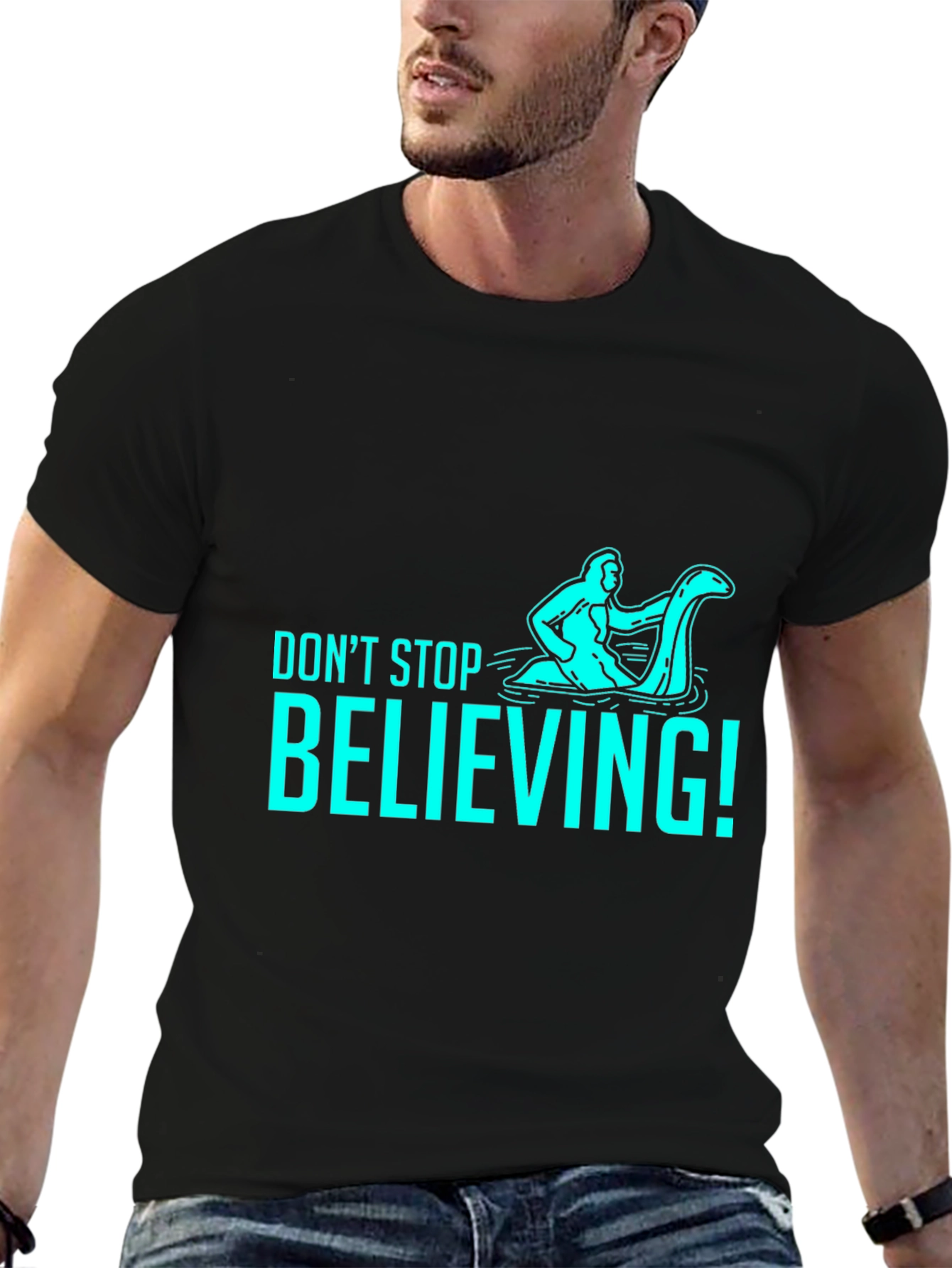 Dont Stop Believing T-Shirt - Funny Loch Ness Monster