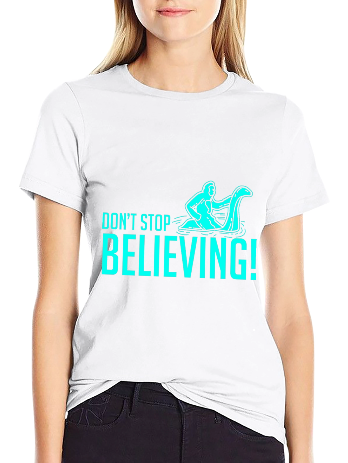 Dont Stop Believing T-Shirt - Funny Loch Ness Monster