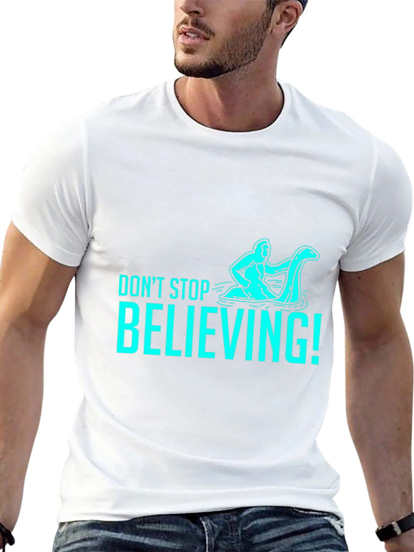 Dont Stop Believing T-Shirt - Funny Loch Ness Monster