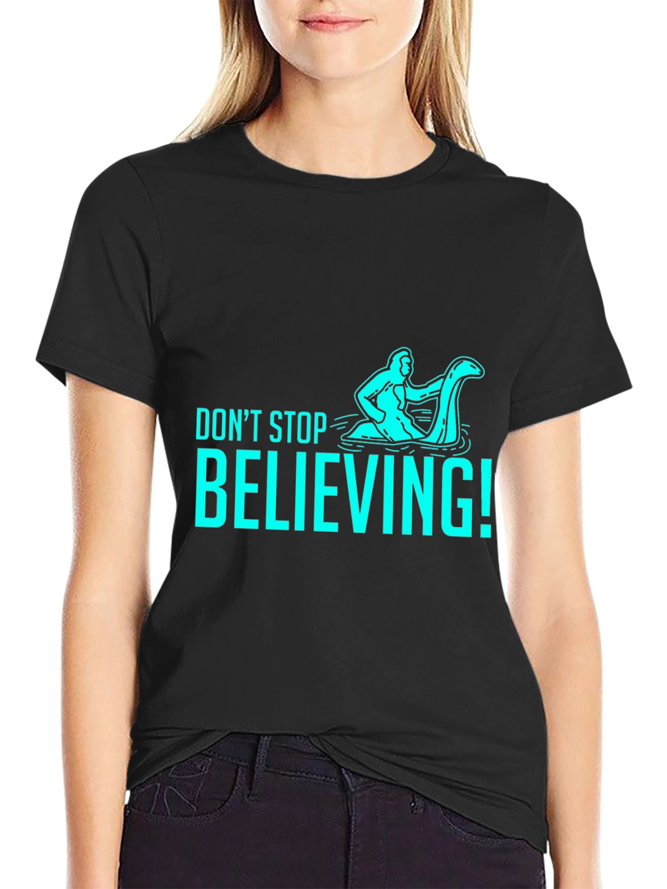 Dont Stop Believing T-Shirt - Funny Loch Ness Monster