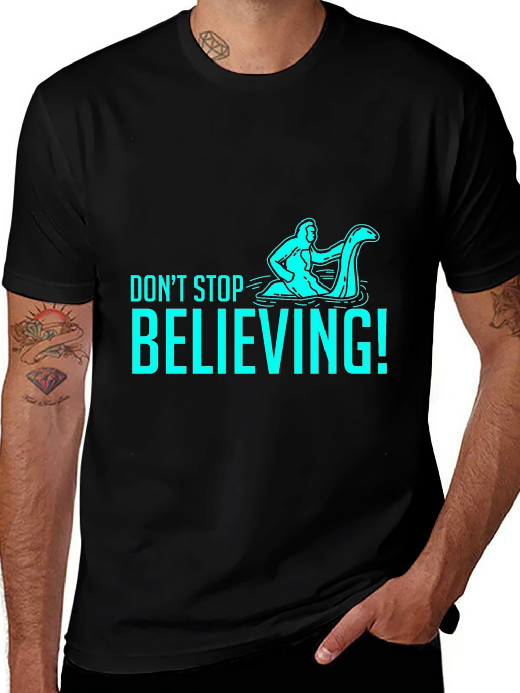 Dont Stop Believing T-Shirt - Funny Loch Ness Monster