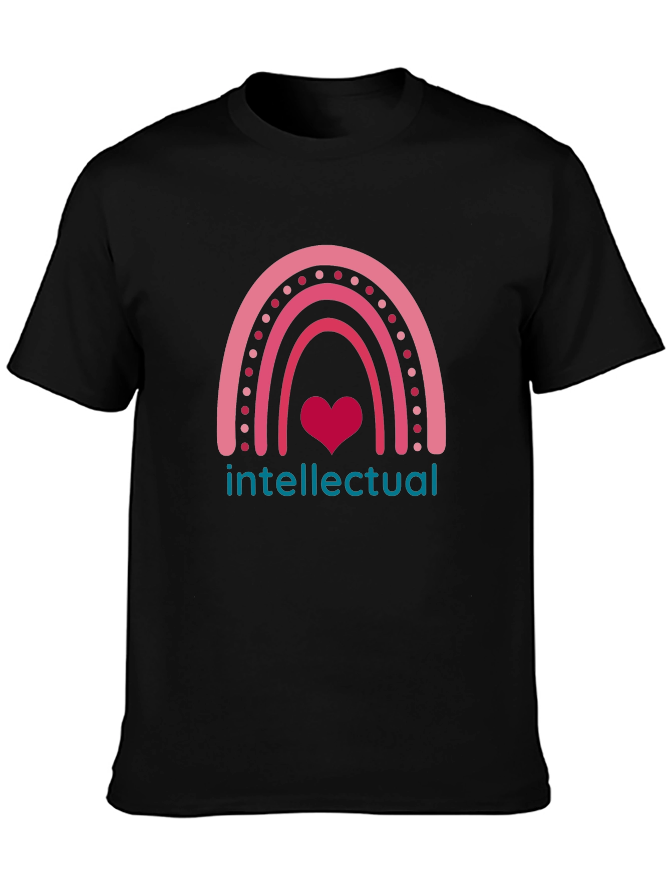 Intellectual Heart Rainbow Graphic Tee