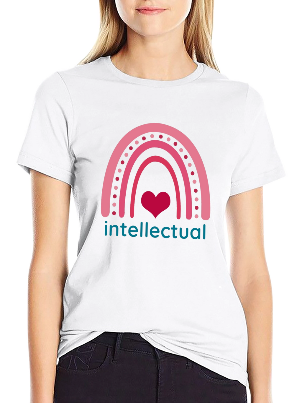 Intellectual Heart Rainbow Graphic Tee