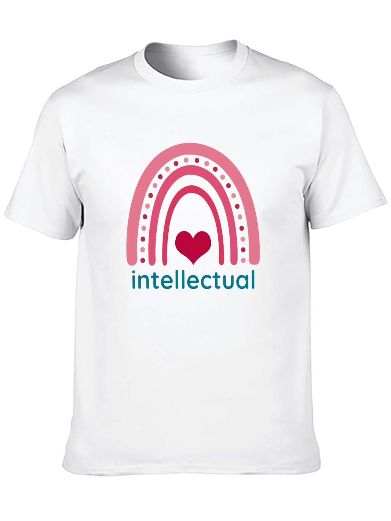 Intellectual Heart Rainbow Graphic Tee