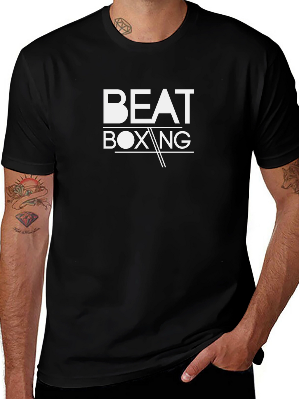 Beat Boxing Graphic Tee - Black T-Shirt