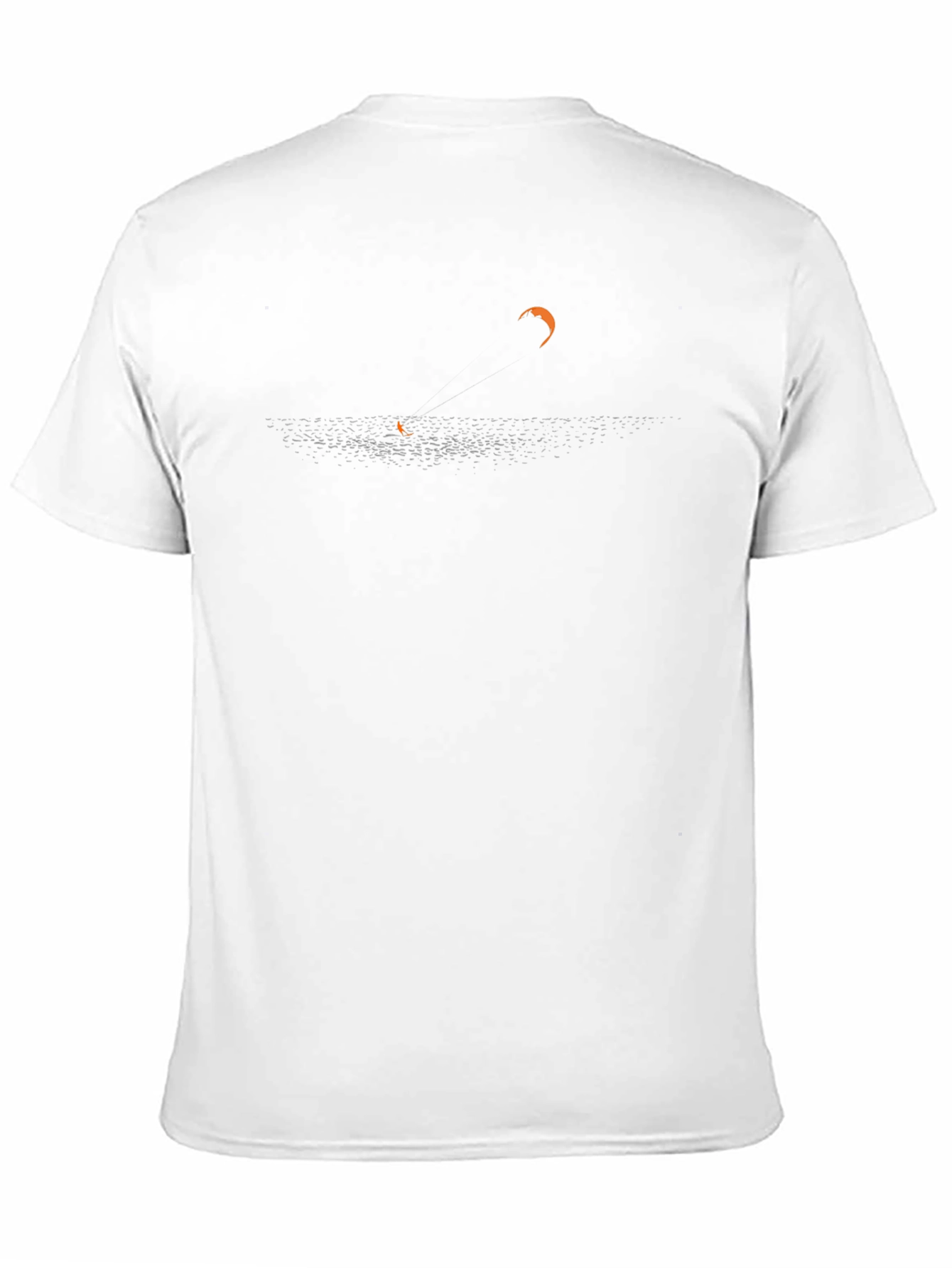 Kitesurfing Silhouette Graphic Tee - Black