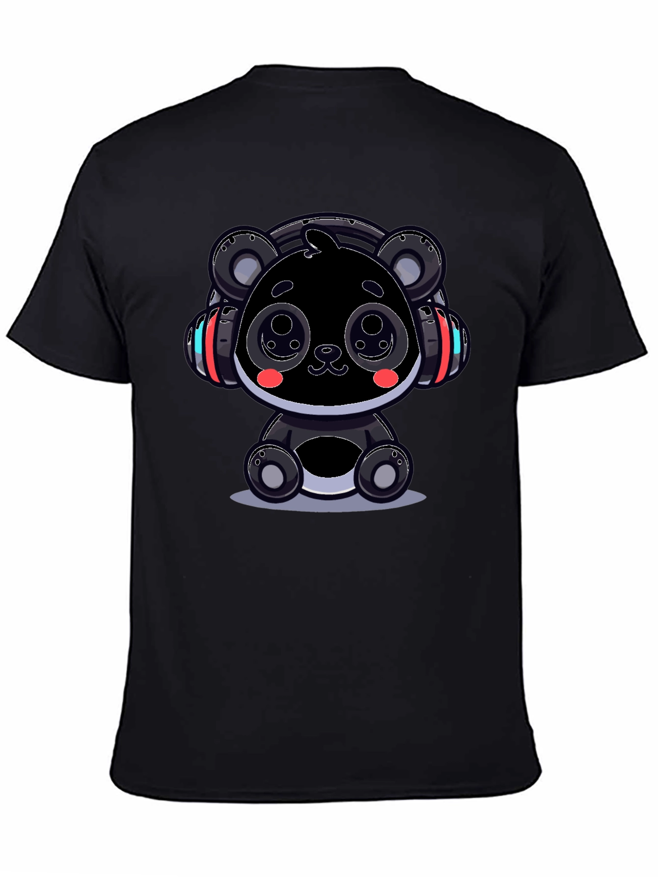 Cool Panda Headphone Graphic Tee