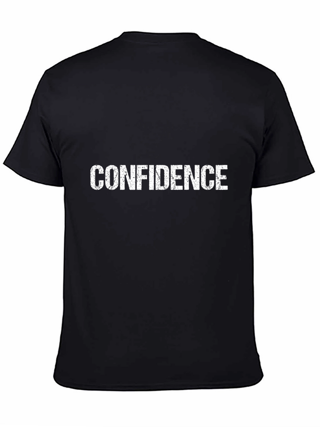 Confidence Graphic Tee - Black Cotton T-Shirt