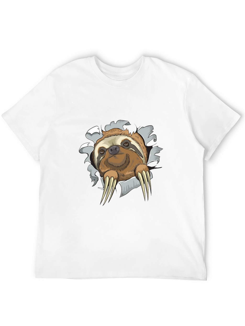 Sloth Graphic Tee - Mens Novelty Crewneck