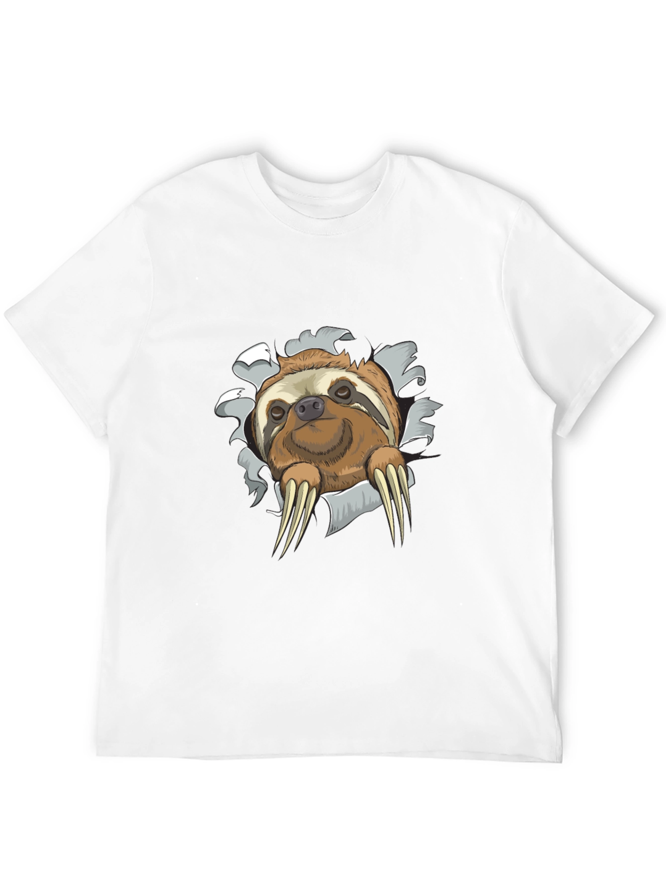 Sloth Graphic Tee - Mens Novelty Crewneck