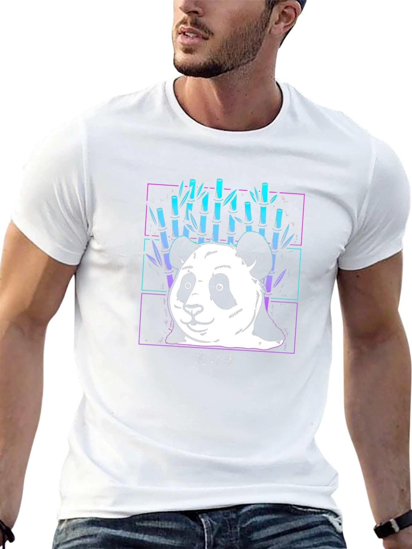 Panda & Bamboo Graphic Tee - Cool Streetwear Style